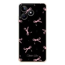 Чехол с бантиками на Нот 60 (Банты на черном)