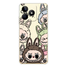 Чехол с Лабубу на Realme Note 60 – Коллаж Лабубу