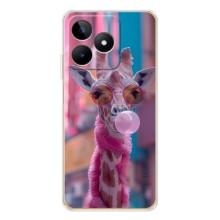 Чехол с принтом стильные животные для Нот 60 (Стильный жирав)