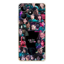 Чехол Гра в кальмара для Realme Note 60 – Коллаж игры кальмара