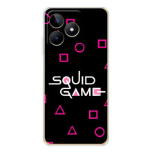 Чехол Гра в кальмара для Realme Note 60 – Логотип игры кальмара