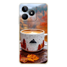 Чехол с уникальным дизайном «Осень с кофе» для Realme Note 60 – Кофе на природе