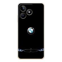 Силиконовый бампер с картинкой машины на Realme Note 60 – Черный BMW