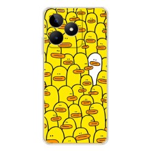 Силиконовый бампер с картинкой животных для Realme Note 60
