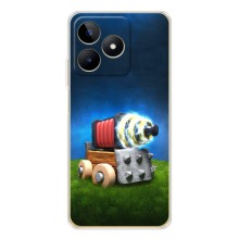 Силиконовый Чехол (атрибутика Клеш Роял) для Realme Note 60 – Пушка