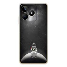 Силіконовый Чохол з принтом "Космонавти" на Realme Note 60 – Космонавт романтик