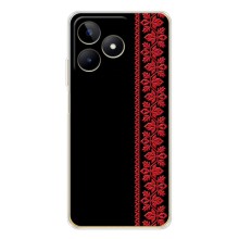 Силіконовый Чохол на Realme Note 60 – Червона вишиванка