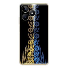 Силіконовый Чохол на Realme Note 60 – Патріотична вишиванка