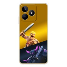 Чехол з героями Клеш Рояль для Realme Note 60 (Варвар против Пекка)