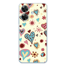 Чехлы для любимой на Ноут 60х (VPrint) (Сердечки)