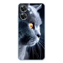 Чохли з Котиками для Realme Note 60x (VPrint) (Сірий Кіт)