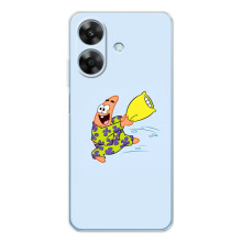 Чехлы с Патриком на Realme Note 60x (Патрик с подушкой)