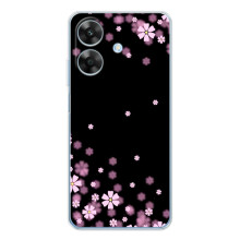 Чехол для Ноут 60х - с принтом (Дизайнерские) (AlphaPrint) (Цветочки маленькие)