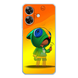 Чехол Бравл Старс для Realme Note 60x – LEON в кофте