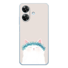 Чехол на тематику: Коты для Realme Note 60x (Белый котик)