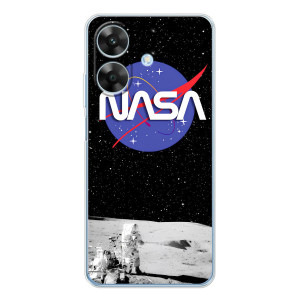 Силіконовый бампер з принтом "Наса" на Realme Note 60x – Nasa на місяці