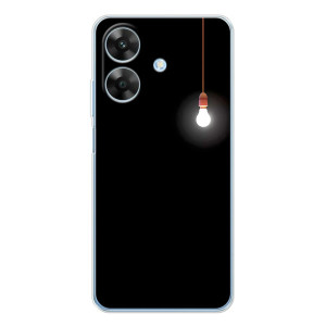 Чехол с картинками на черном фоне для Realme Note 60x – Лампочка