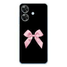 Чехол банты для Realme Note 60x – Бант на черном