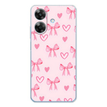 Чехол банты для Realme Note 60x – Бантики и сердечки