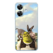 Чохол з мультфільмом Шрек на Realme Note 60x – Шрек і осел