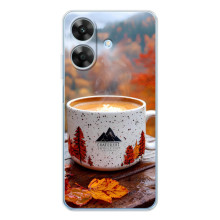 Чехол с уникальным дизайном «Осень с кофе» для Realme Note 60x – Кофе на природе