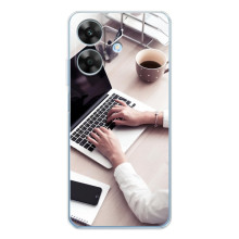 Силиконовый бампер (Работники) на Realme Note 60x – Офисный работник