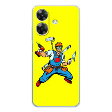 Силиконовый бампер (Работники) на Realme Note 60x