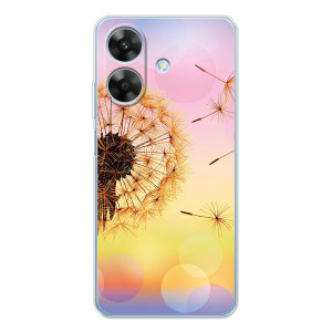 Силиконовый Чехол с одуванчиками на Realme Note 60x – Цветок-одуванчик