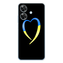 Силиконовый Чехол на Realme Note 60x (Я-Украина) (Украинское сердце)