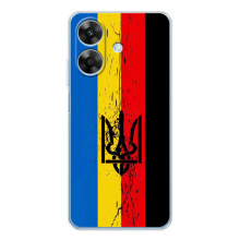 Украинские Чехлы для Realme Note 60x с картинкой УПА (AlphaPrint) (Прапор УПА)
