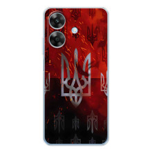 Украинские Чехлы для Realme Note 60x с картинкой УПА (AlphaPrint) (ГЕРБ УПА)
