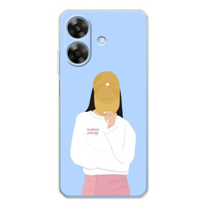 Силіконовый Чохол на Realme Note 60x з картинкой Модных девушек – Жовта кепка