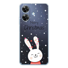 Зимние Чехлы для Ноут 60х - прозрачный фон (Рождественский заяц)