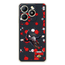 Бампер (ТПУ) с принтом Brawl Stars на Реалми Ноты 70 (Черный Ворон)