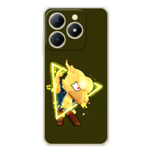 Бампер (ТПУ) с принтом Brawl Stars на Реалми Ноты 70 (Ворон)