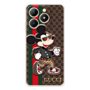 Чехлы Бренд GUCCI для RealMe Note 70 – Маус Гуччи
