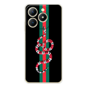 Чехлы Бренд GUCCI для RealMe Note 70 – Змей Гуччи