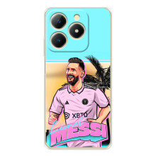 Чехлы для РеАлМe Нота 70 - Лео Месси Маями (Майами Месси)