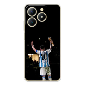 Чехлы Лео Месси Аргентина для RealMe Note 70 – Лео Чемпион