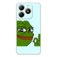 Чехлы с картинкой  Жаба Мем на RealMe Note 70 – Жаба все ОК