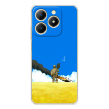 Чехлы на военную тематику для RealMe Note 70 (Попадание)