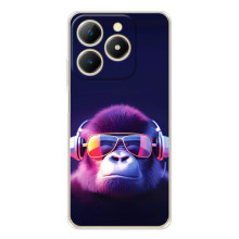 Чехлы с Горилой на Реалми Ноты 70 – Стильная обезьяна