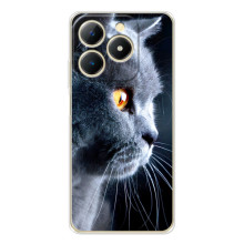 Чехлы с Котиками для RealMe Note 70 (VPrint) – Серый Кот