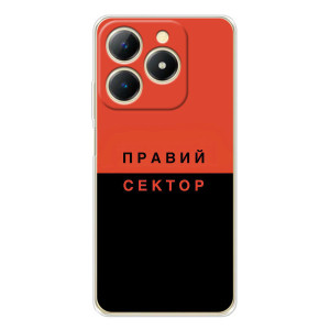 Чехлы УПА (Красно-Чёрный) на RealMe Note 70 – Правый Серктор