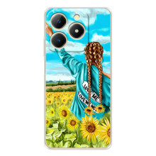 Чохол для Патріота України RealMe Note 70 - (AlphaPrint) (Україночка)