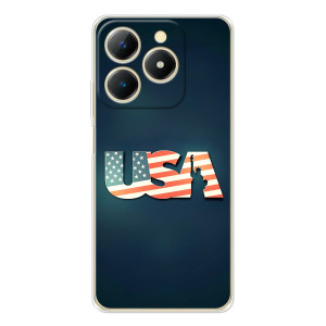 Чехол Флаг USA для RealMe Note 70 – USA