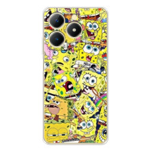Чехол Губка Боб для РеАлМe Нота 70 (Эмоции Спанч Боба)