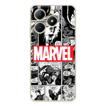 Силиконовый Чехол для RealMe Note 70 (Комикс Марвел)