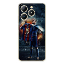 Чехол Месси футболист для RealMe Note 70 – Месси с футболкой