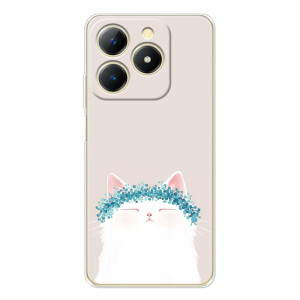 Чехол на тематику: Коты для RealMe Note 70 – Белый котик